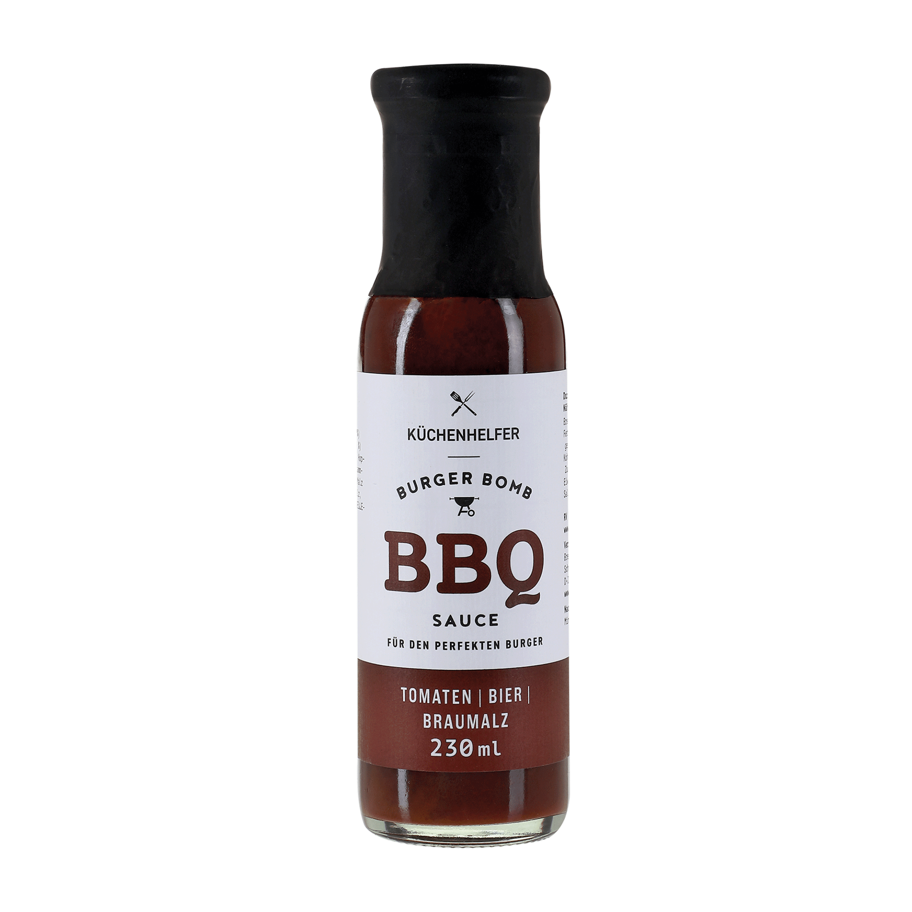 Küchenhelfer BBQ Sauce Bier Braumalz in Flasche